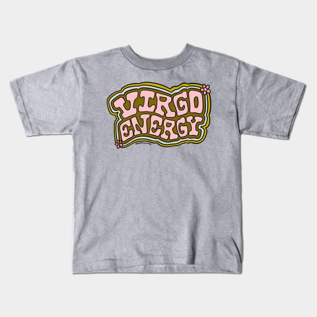 Virgo Energy Kids T-Shirt by Doodle by Meg